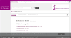 Desktop Screenshot of kirchenrecht-bremen.de